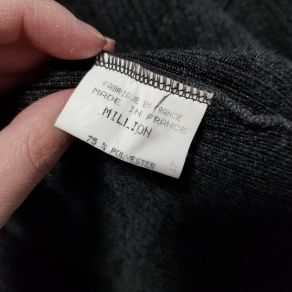 Vintage Morgan de toi zipper sweater size small - Picture 3 of 9